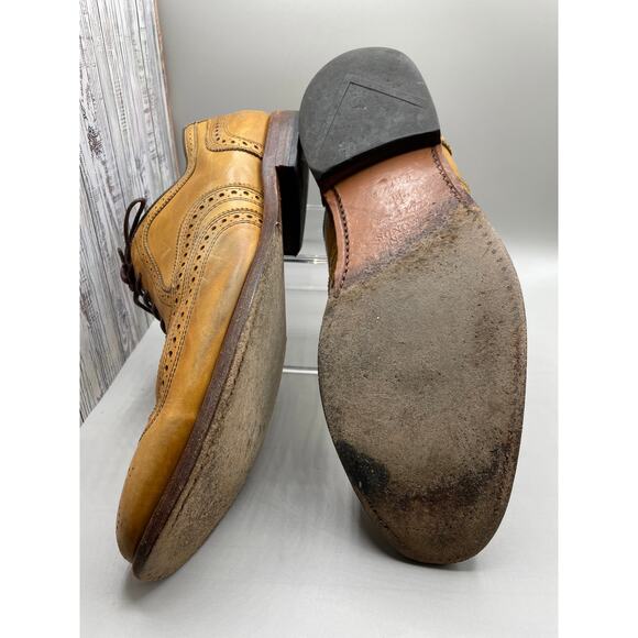 Allen Edmonds "McAllister" Brown Wingtip Oxford Mens Dress Shoes 12D - Picture 6 of 8